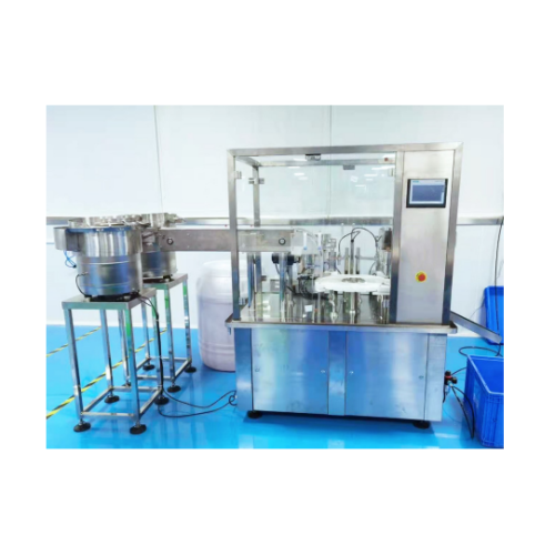 Double position reagent tube filling and capping machine